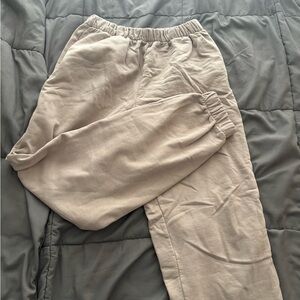 Brandy Melville Tan Pantsuit Relaxed Fit Elastic Waist